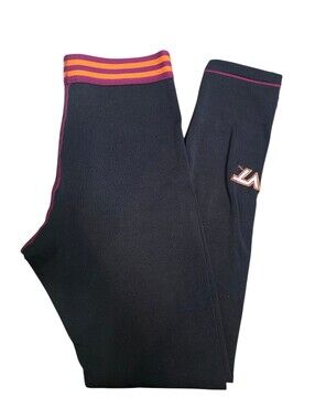 Zoozatz Womens Black Virginia Tech Leggings Size Medium